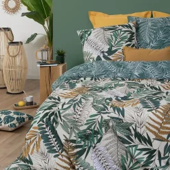 Parure de lit Tropik en coton 240x220 cm - Atmosphera
