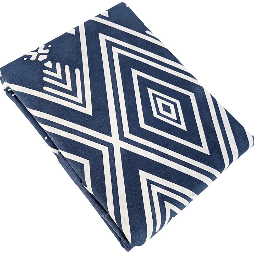 Parure de lit 240x220 cm coton NORDA Bleu