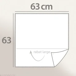 Parure de lit 240x220 cm coton NORDA Bleu