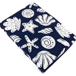 Parure de lit 260x240 cm coton BCI adouci CAPRI Bleu 3 pièces