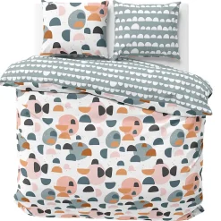 Parure de lit 240x220 cm coton PONTINO Multicolore 3 pièces