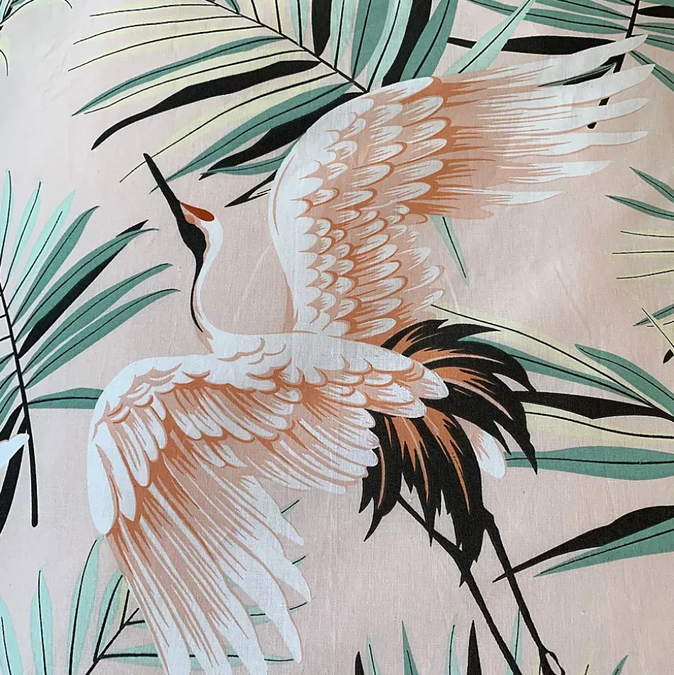 Parure de lit 260x240 cm coton ALEYA Rose