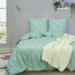Parure de lit 240x220 cm coton + lyocell LIBERTYS Vert Celadon