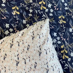 Parure de lit 240x220 cm coton biologique DOVE Bleu