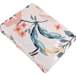 Parure de lit 260x240 cm coton bci adouci PANGA rose 3 pièces