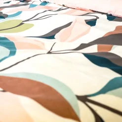 Parure de lit 240x220 cm coton BCI adouci LILA Blanc 3 pièces