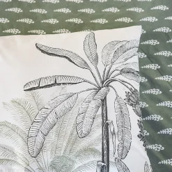 Parure de lit 240x220 cm coton SOLI vert