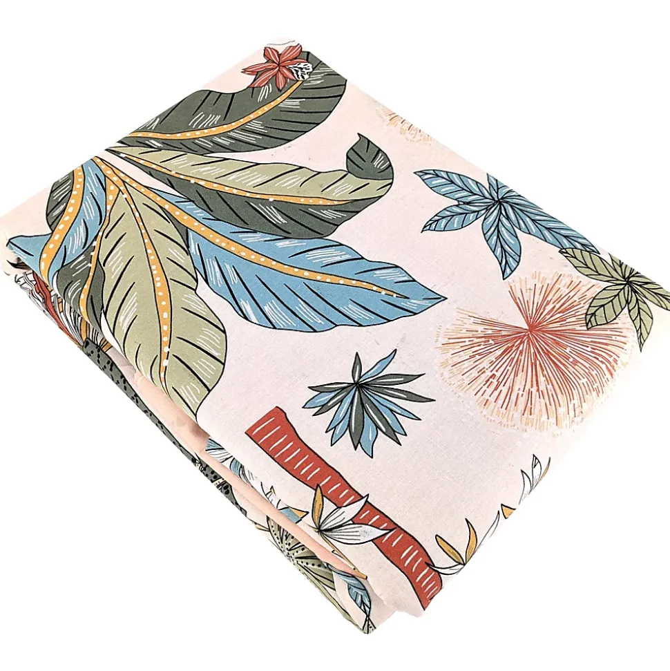 Parure de lit 200x200 cm coton MENTISSA rose