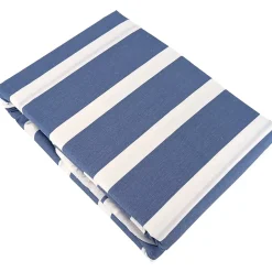 Parure de lit 240x220 cm coton BCI adouci STRIPES Bleu 3 pièces