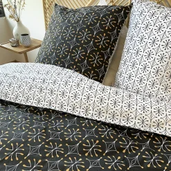 Parure de lit 140x200 cm coton biologique WAG Noir