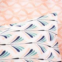 Parure de lit 200x200 cm coton VOLEA rose