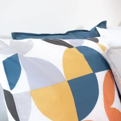 Parure de lit 240x220 cm coton PRUNE Blanc 3 pièces