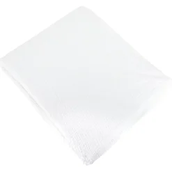 Parure de lit 140x200 cm double gaze de coton GAZGAZ blanc 2 pièces