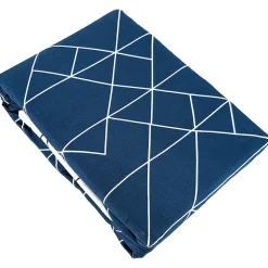 Parure de lit 240x220 cm microfibre LIST bleu 3 pièces