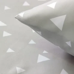 Parure de lit 240x220 cm microfibre PISA gris Perle