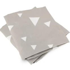 Parure de lit 240x220 cm microfibre PISA gris Perle