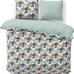 Parure de lit 260x240 cm microfibre STENO Bleu