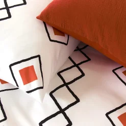 Parure de lit 240x220 cm microfibre ZEST Rouge