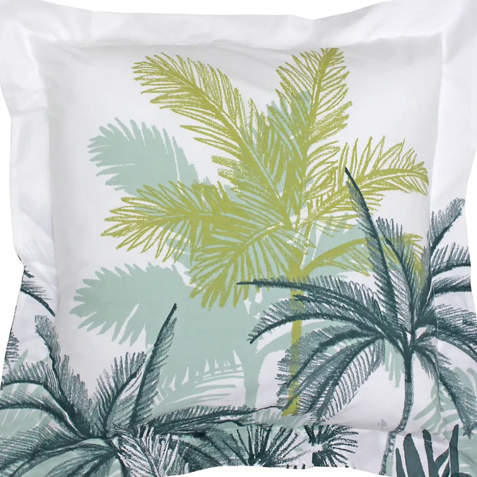 Parure de lit 240x220 cm percale coton TRINIDAD mousson