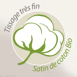 Parure de lit 260x240 cm Satin de coton JOY Rose 3 pièces