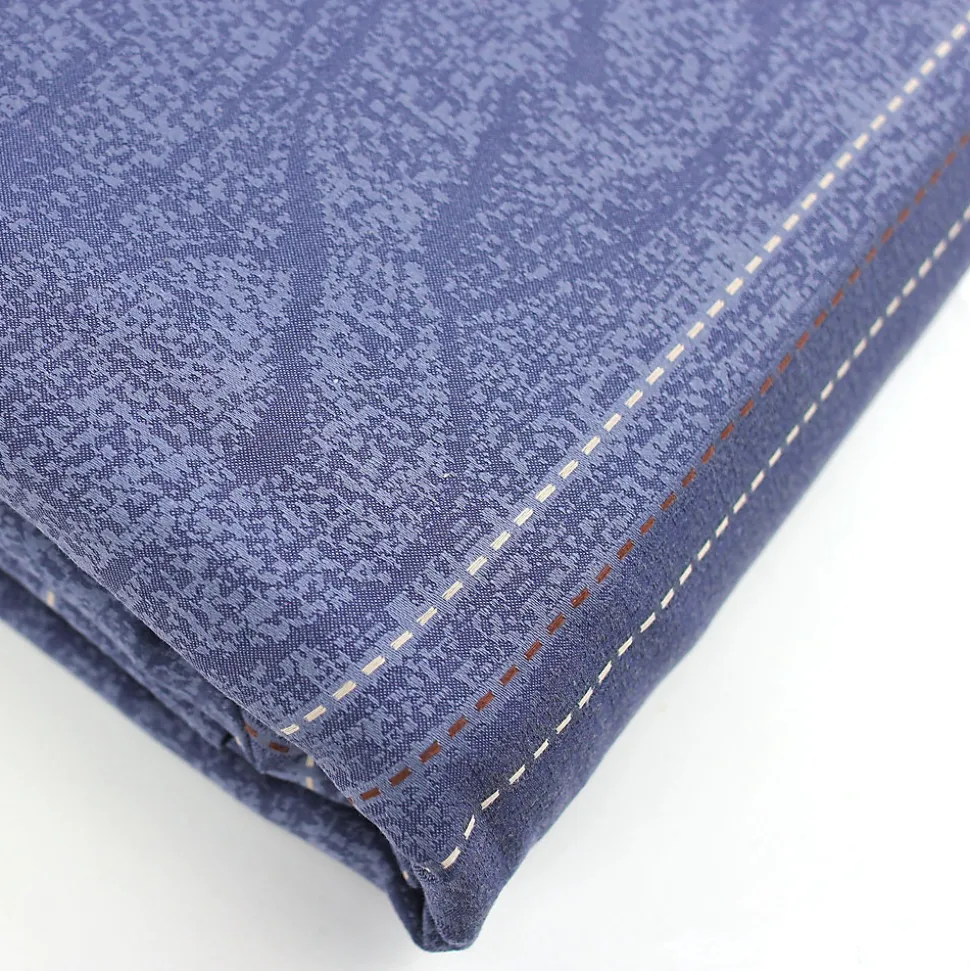 Parure de lit 240x220 cm Satin de coton VENDOME Bleu foncé