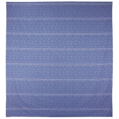 Parure de lit 240x220 cm Satin de coton VENDOME Bleu foncé