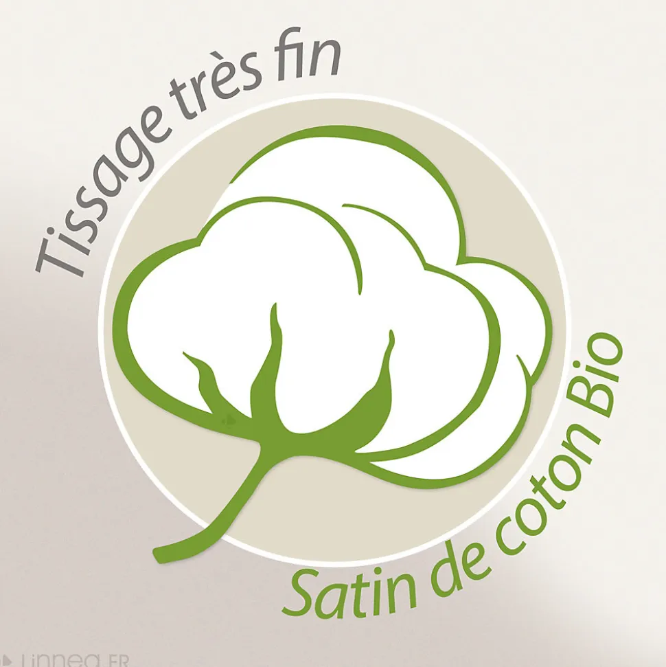 Parure de lit 240x220 cm Satin de coton JOY Rose 3 pièces