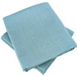 Parure de lit 240x220 cm satin de coton SAPRI vert céladon 3 pièces