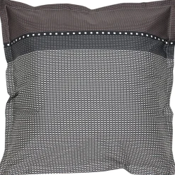 Parure de lit 140x200 cm satin de coton ENZO noir