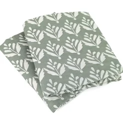 Parure de lit 260x240 cm Satin de coton ORIENT Vert 3 pièces