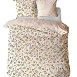 Parure de lit 260x240 cm set 63x63 cm DENIA coton