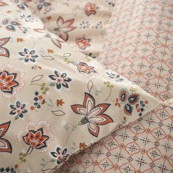 Parure de lit 260x240 cm set 63x63 cm DENIA coton