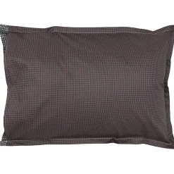 Parure de lit 140x200 cm 50x70 cm en satin de coton ENZO noir