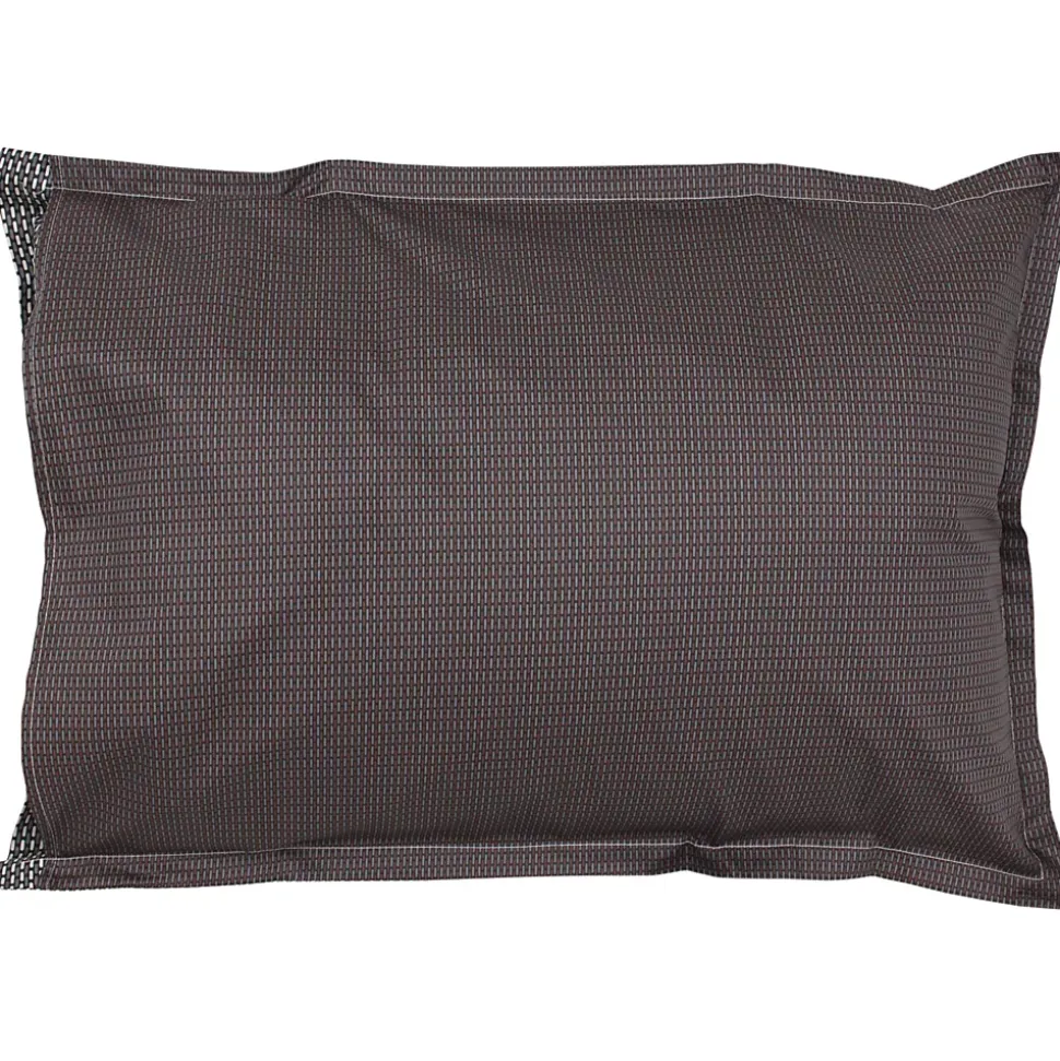 Parure de lit 140x200 cm 50x70 cm en satin de coton ENZO noir