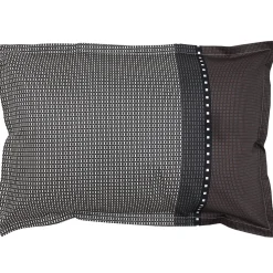 Parure de lit 240x220 cm 50x70 cm en satin de coton ENZO noir