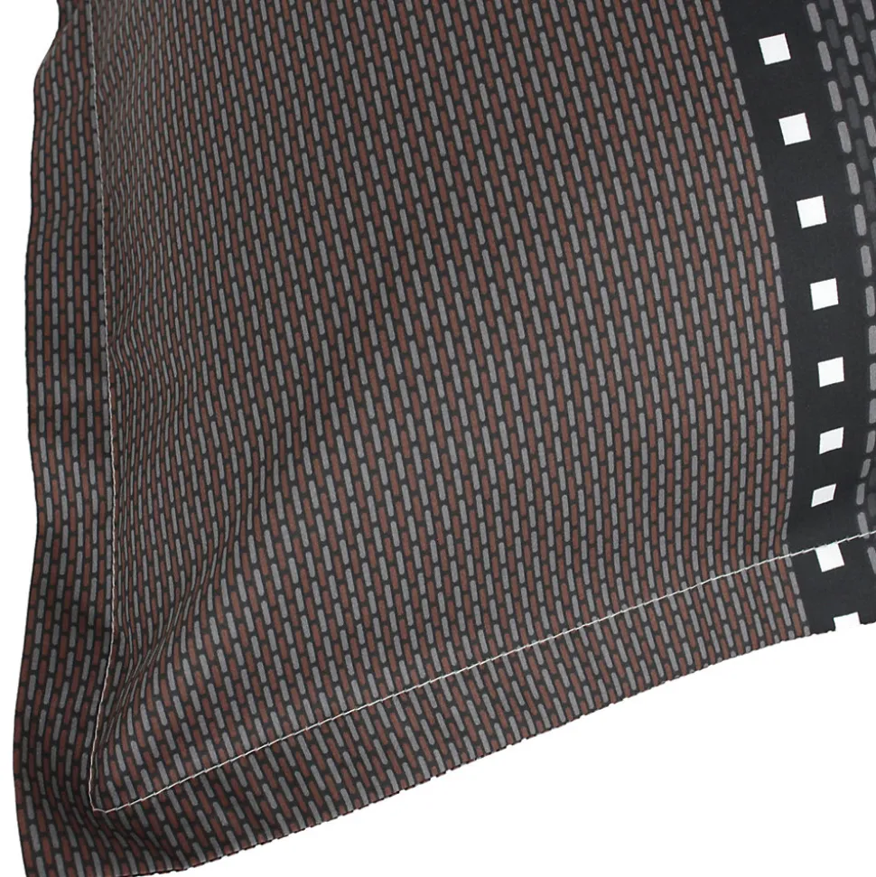 Parure de lit 300x240 cm 50x70 cm en satin de coton ENZO noir