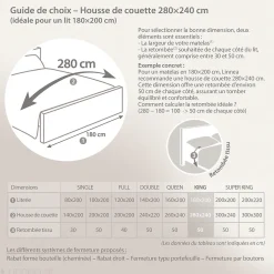 Parure de lit 280x240 cm 65x65 cm percale coton MARLOW Miel 3 pièces