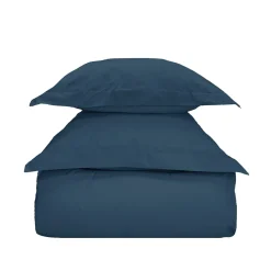 Parure housse de couette 240x220 cm avec 2 taies 50x70 cm en coton Denim STUDIO