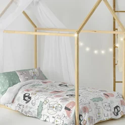 Parure housse de couette 2 pièces Best buddies 100% Coton Happyfriday