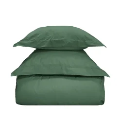 Parure housse de couette 200x200 cm avec 2 taies 50x70 cm en coton Lichen STUDIO