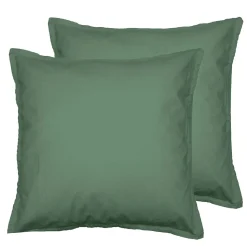 Parure housse de couette 200x200 cm avec 2 taies 65x65 cm en coton Lichen STUDIO