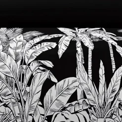 Parure housse de couette en coton 57 fils 260x240 cm TIGRE noir, par Soleil d'ocre