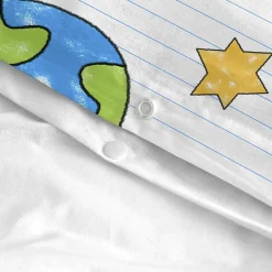 Parure housse de couette 2 pièces Space rocket 100% Coton Happyfriday