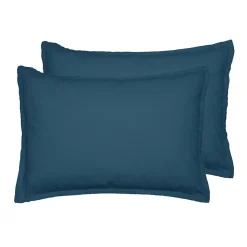 Parure housse de couette 200x200 cm avec 2 taies 50x70 cm en coton Denim STUDIO