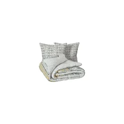 Parure imprimée Aquar vert 240x220cm - Atmosphera