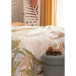 Parure imprimée June vert 240x220cm - Atmosphera