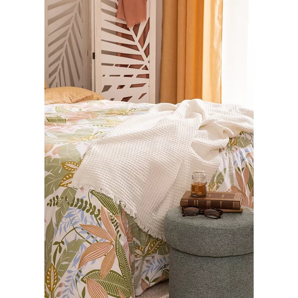 Parure imprimée June vert 240x220cm - Atmosphera