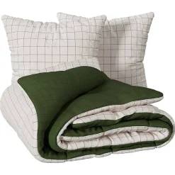 Parure imprimée Maati beige 240x220cm - Atmosphera