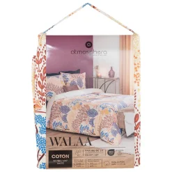 Parure imprimée Walaa beige 240x220cm - Atmosphera