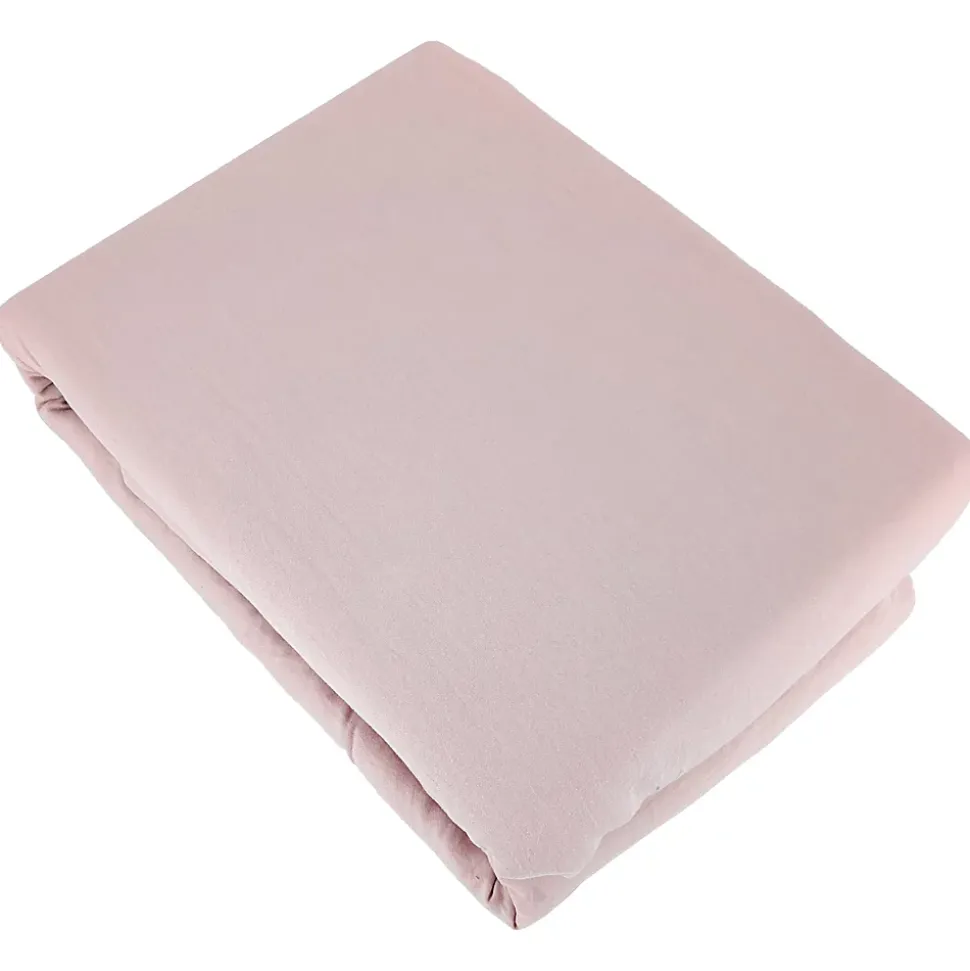 Parure 240x220 cm MILA polyester micro lavée rose poudré 3 pièces